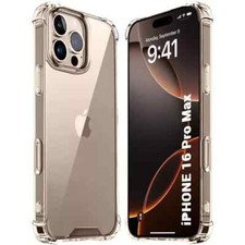 Clear Case For iPhone 16 15 14 Pro Max Plus 13 12 11 SE Shockproof Phone Cover