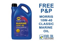 Morris Marine 10W-40 Classic Engine / Mineral Oil - 5LTR Multigrade Canal Boats