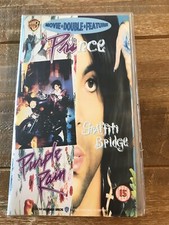 Prince Purple Rain & Graffiti Bridge Double Feature VHS Video Symbol Tested