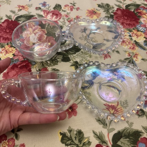 Dainty romantic cups saucers - dainty,