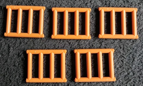 Lego brown jail - brown, barred