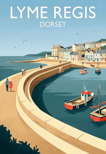 Travel poster lyme - poster, regis