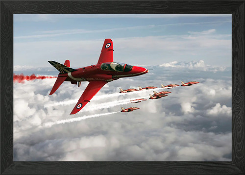 2014 red arrows framed wall - red,