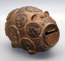 Vintage Roman Coin Piggy Bank