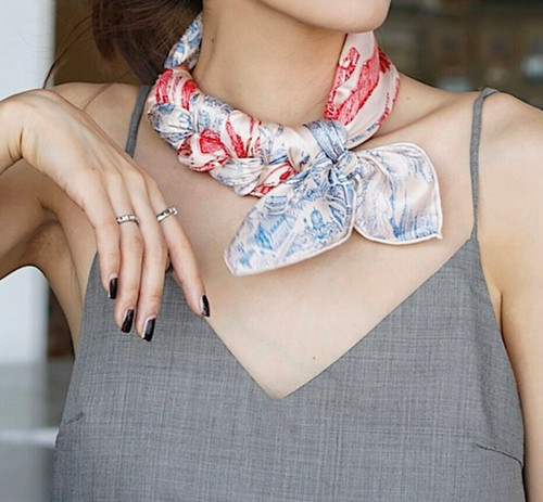 Ladies silk arty abstract - silk,