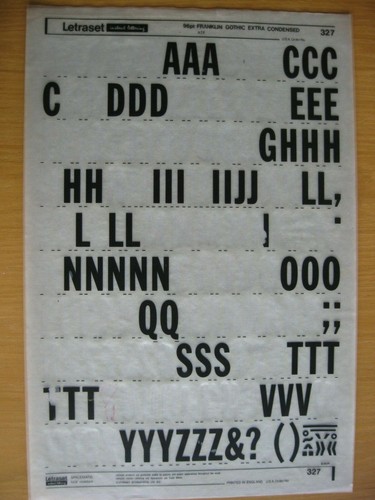 Letraset franklin gothic - ,
