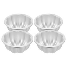  4 Pcs Metal Pudding Moulds
