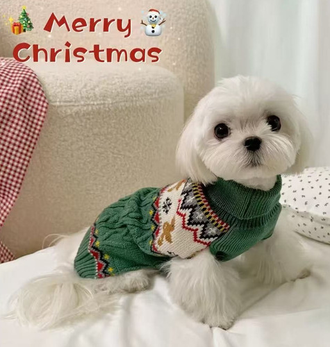 Small dog jumper warm knitted - jumper,