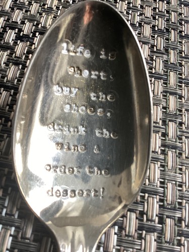 Vintage spoon life is short - ,