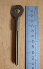 Vintage Long Brass CHUBB Security Rack Bolt Key Star Key For Door / Window Bolts