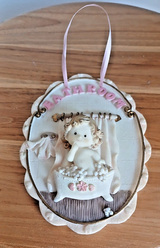 Vintage resin girl - vintage,