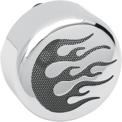 Chrome black flame horn - chrome,