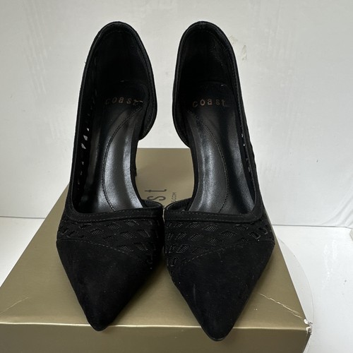Coast harper black suede - black,