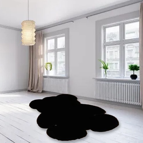 Shaggy fur carpet soft bear - fur,