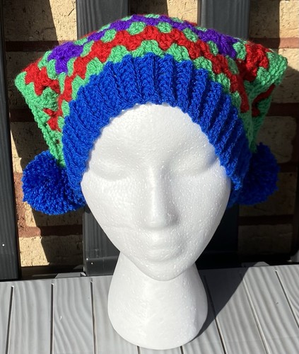 Handmade crochet jester hat - crochet,