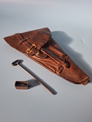 Gun holster leather brown - leather,