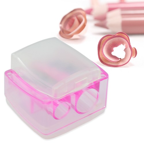 Pink cosmetic pencil sharpener - pencil,