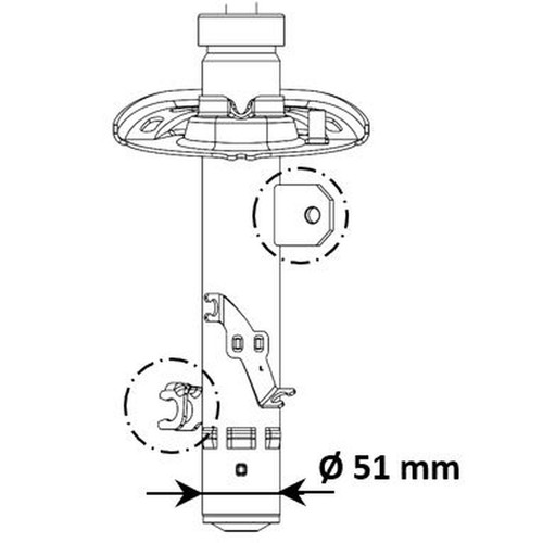 Shock absorber for peugeot - shock,