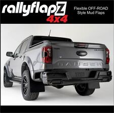 Extended Arch Mud Flaps to Fit: FORD RANGER 2023+ inc Wildtrak 4mm Matt-Black