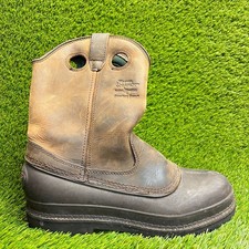 Georgia 12" Muddog Mens Size 10.5 Brown Outdoor Pull On Wellington Work Boots