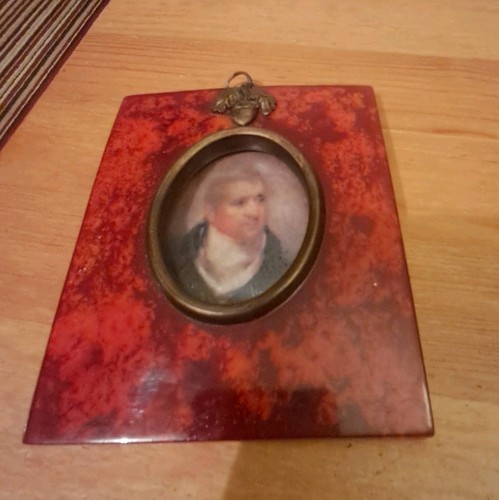 Antique miniature portrait - antique,