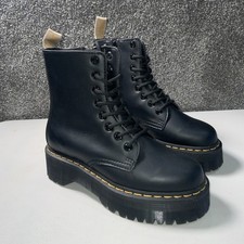 Dr Martens Jadon II Vegan Platform Boots Black Uk Size 4 New
