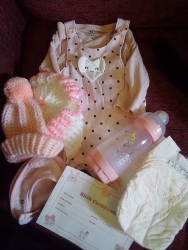 Pink reborn girl doll clothes - doll,
