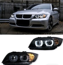 LED HEADLIGHTS DRL 3D ANGEL EYE PROJECTOR LIGHTS FOR BMW 3 SERIES E90 E91