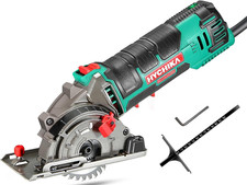HYCHIKA Mini Circular Saw, with 1 Blade Scale Ruler, 500W NEEDS ATTENTION !!