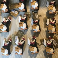 Job Lot. 50 Girls Named Personalised Penguin Christmas Tree Decorations.