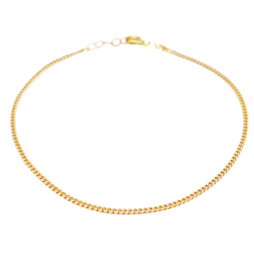 22ct yellow gold curb chain - 22ct,