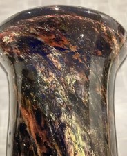 Blue MOSS AGATE Glass Vase: Steuben - Stevens & Williams ? - Antique - Vintage