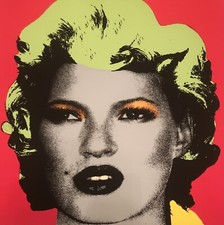 West Country Prince BANKSY- RED/ KATE MOSS print -Limited edition Of 500