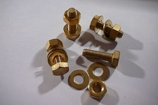 M8X25 BRASS HEX HEAD BOLTS