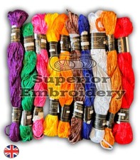 10 Skeins Large Silk Stranded