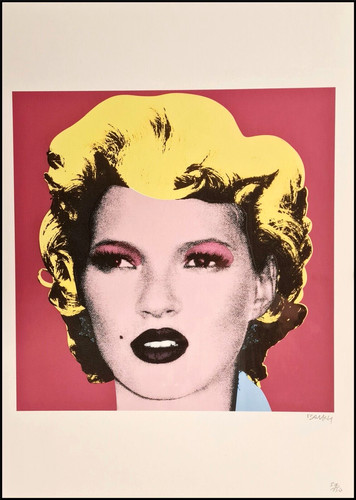 Banksy kate moss - banksy, cm