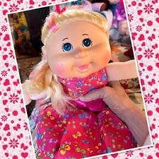 Gorgeous Cabbage Patch Kids Doll Girl Jakks China Wavy Blonde Pink Highlight