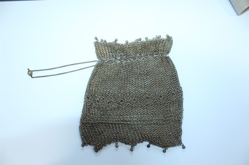 Vintage chain mail purse - mail,