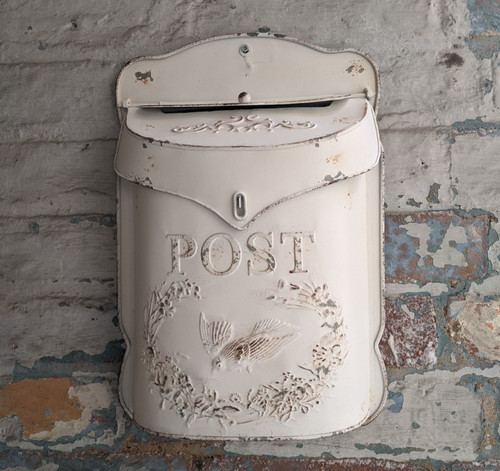 New white metal tin - new, shabby