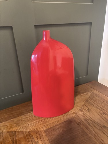 Red vase 40cm high - red, max