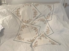 VINTAGE Johnson Bros Brothers 1981 ETERNAL BEAU TABLE NAPKINS  40cm x 40cm X4,