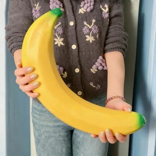 Jumbo banana squishy toy - squishy,