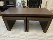 Next Opus Mango Wood Nest  Of Coffee Tables