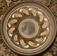 Vintage Denby Glyn Colledge Savannah Bowl Plater Plate Hand Painted 32 cm 1970s