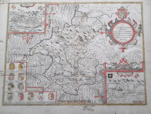 Rare 1676 john speed map - 1676, of