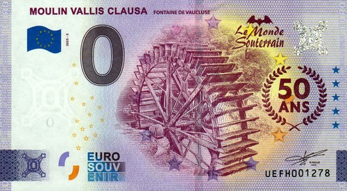 Zero euro note - note,