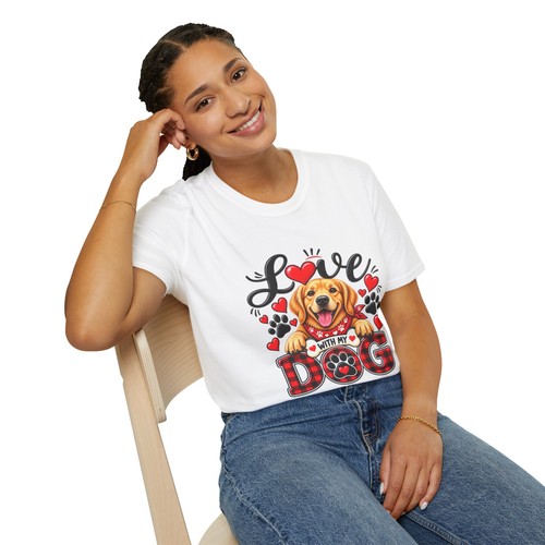Love with dog shirt - love,