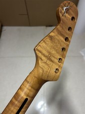 Stainless steel 22 frets Roasted Flame Maple  Electric Guitar Neck part