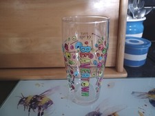 Beavertown Neck Oil Pint Glass. Neon Skull & Bones. Engraved Skull On Base.