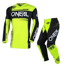 O'Neal 2025 Motocross Combo Kit Element Racewear Black Neon Yellow MX Off Road